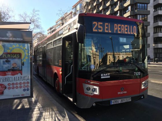 Imagen autobús Linea 25 El Perello