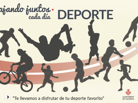 Imagen cartel Deporte. Viajando juntos cada día EMT Valencia