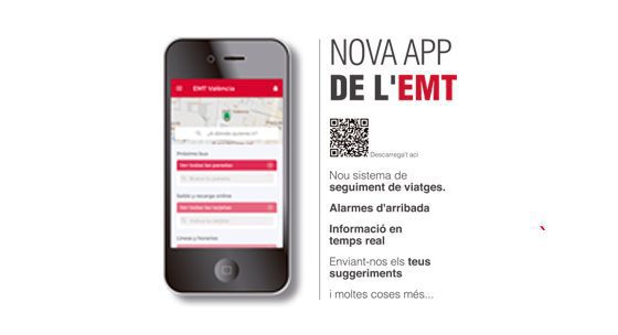 Imagen de la nueva app de la EMT