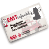 La tarjeta EMT infantil vista desde arriba con un usuario ficticio de ejemplo